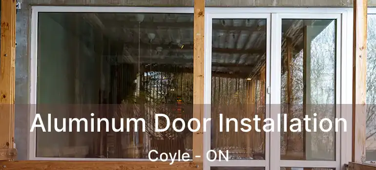 Aluminum Door Installation Coyle - ON
