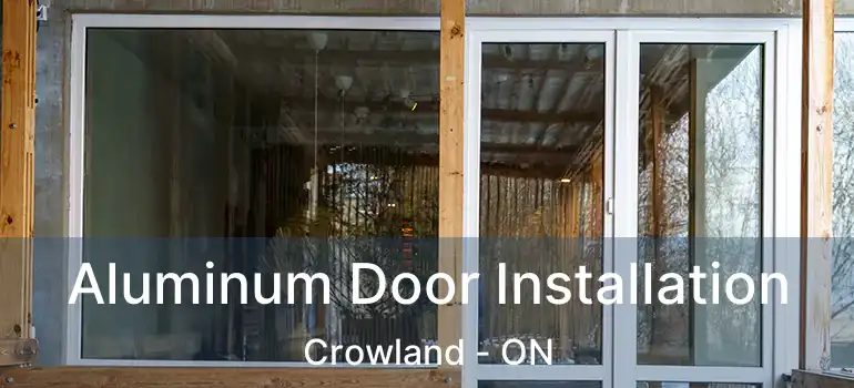  Aluminum Door Installation Crowland - ON