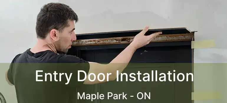  Entry Door Installation Maple Park - ON