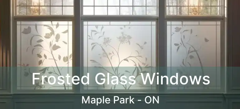  Frosted Glass Windows Maple Park - ON