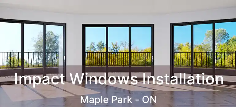 Impact Windows Installation Maple Park - ON