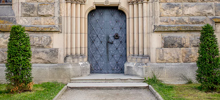Traditional Double Front Doors in Welland, Ontario