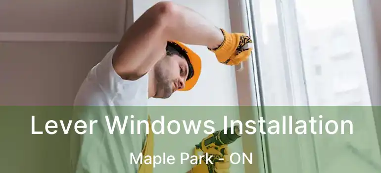  Lever Windows Installation Maple Park - ON