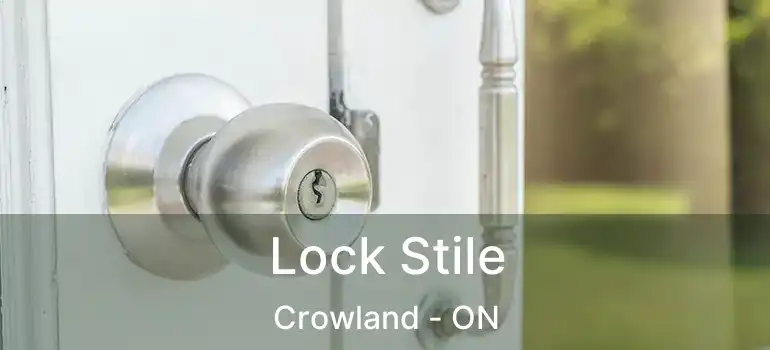  Lock Stile Crowland - ON