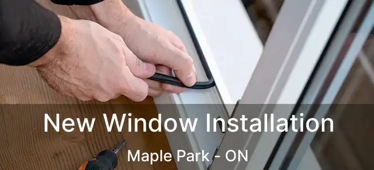  New Window Installation Maple Park - ON