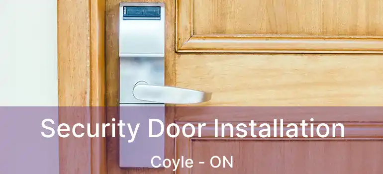  Security Door Installation Coyle - ON
