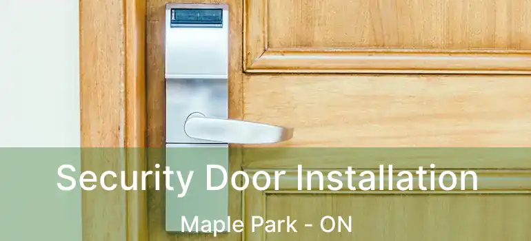  Security Door Installation Maple Park - ON