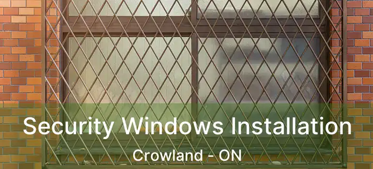  Security Windows Installation Crowland - ON