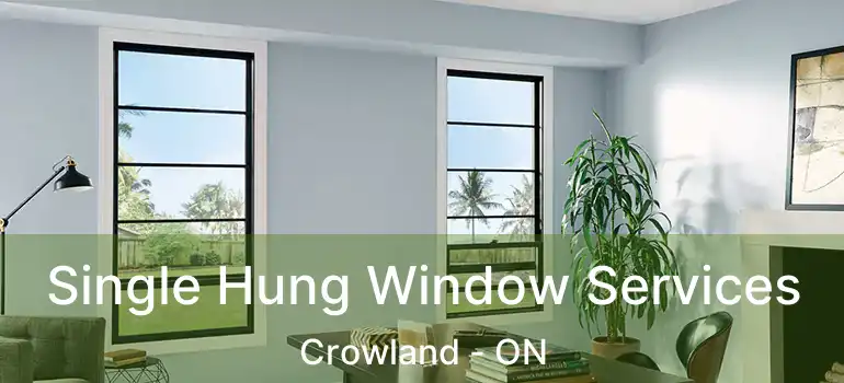  Single Hung Window Services Crowland - ON