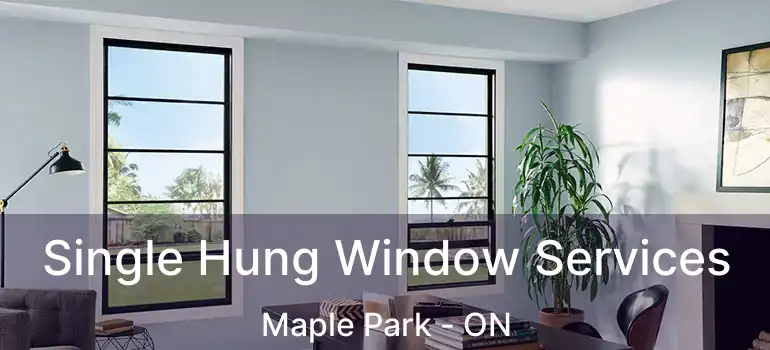  Single Hung Window Services Maple Park - ON