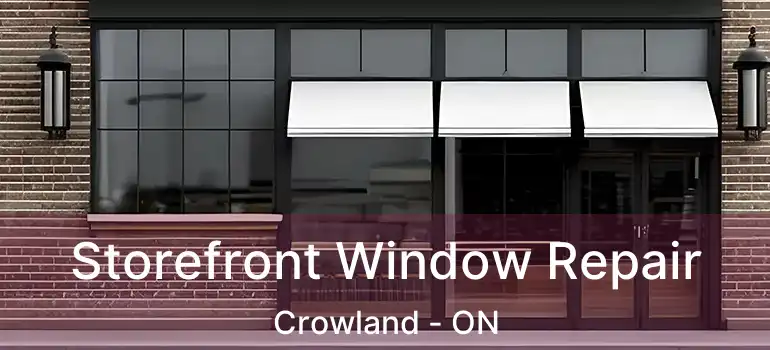  Storefront Window Repair Crowland - ON
