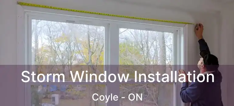  Storm Window Installation Coyle - ON