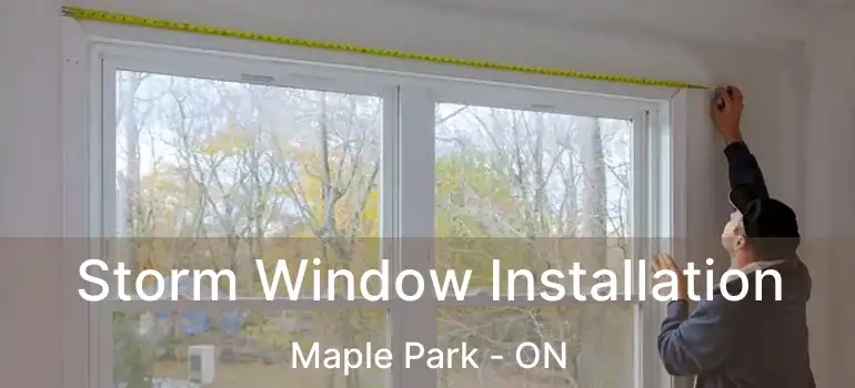  Storm Window Installation Maple Park - ON