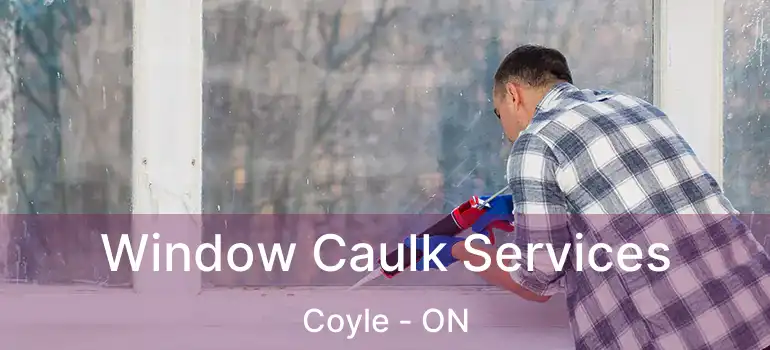  Window Caulk Services Coyle - ON