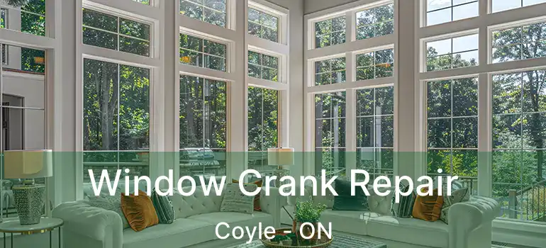  Window Crank Repair Coyle - ON