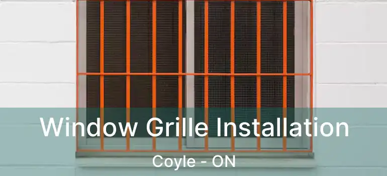  Window Grille Installation Coyle - ON