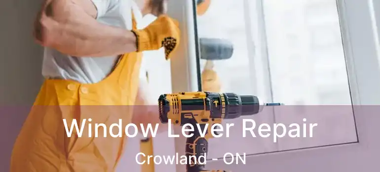  Window Lever Repair Crowland - ON