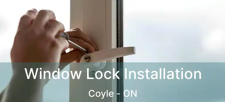  Window Lock Installation Coyle - ON