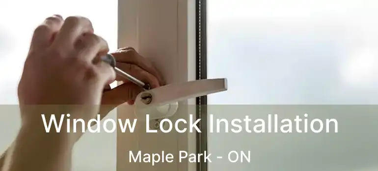  Window Lock Installation Maple Park - ON