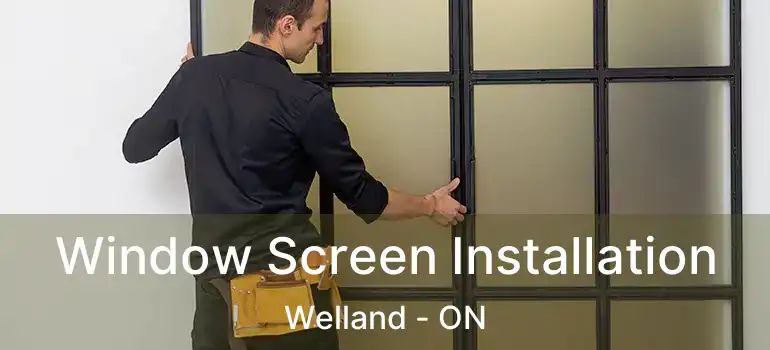  Window Screen Installation Welland - ON