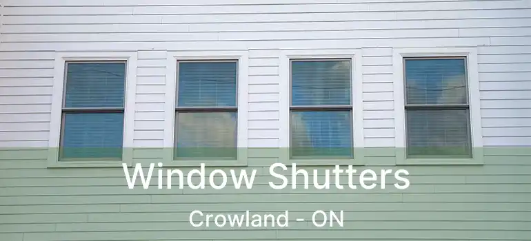  Window Shutters Crowland - ON